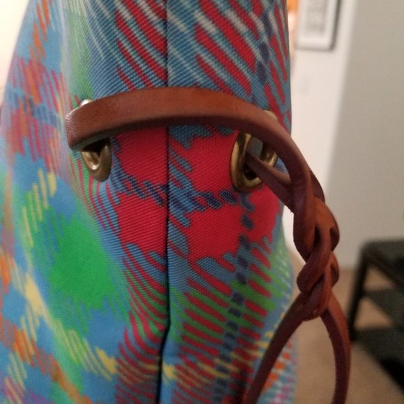 Authentic Multi-colored Dooney and Bourke Tote - Picture 6 of 6